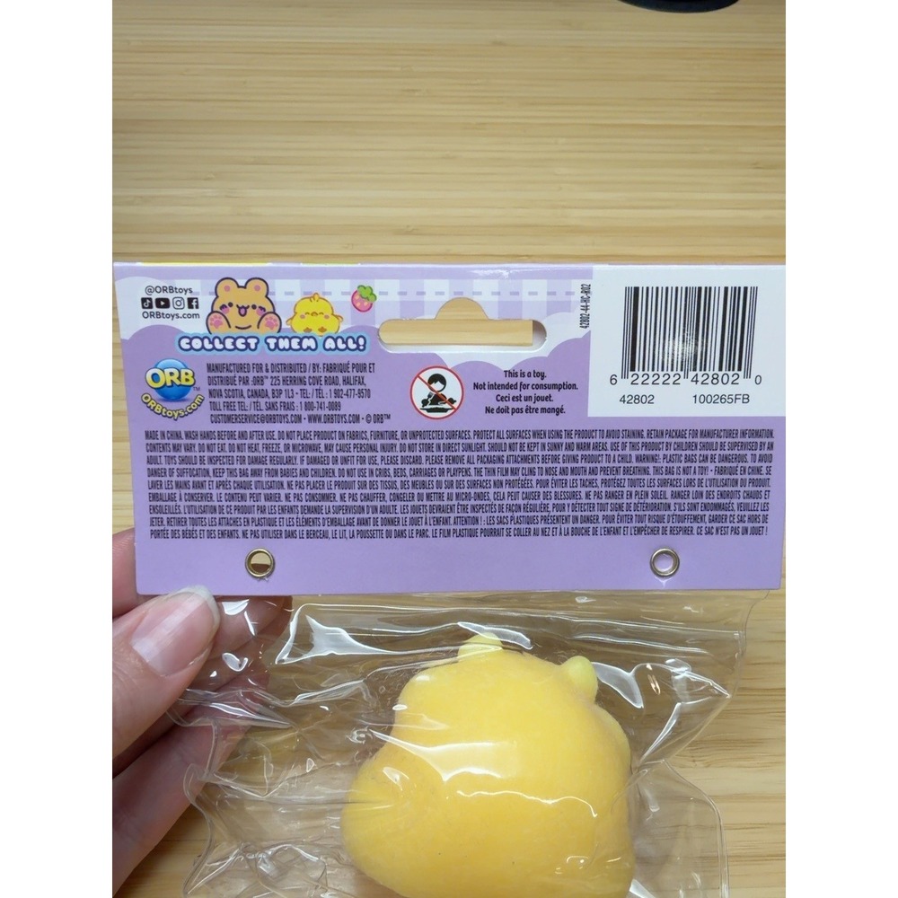 ORB Taba-licious Fluffs Yellow Hamster Squishy Series 1 TABA New - Picture 4 of 7